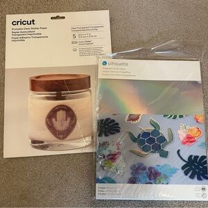 Cricut Stickers, Printable Vinyl & Foil Transfer Sheets Bundle *all unopened